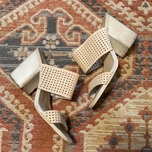 Dolce Vita perforated heeled sandals